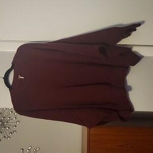 Free People Easy Street Tunic Burgundy